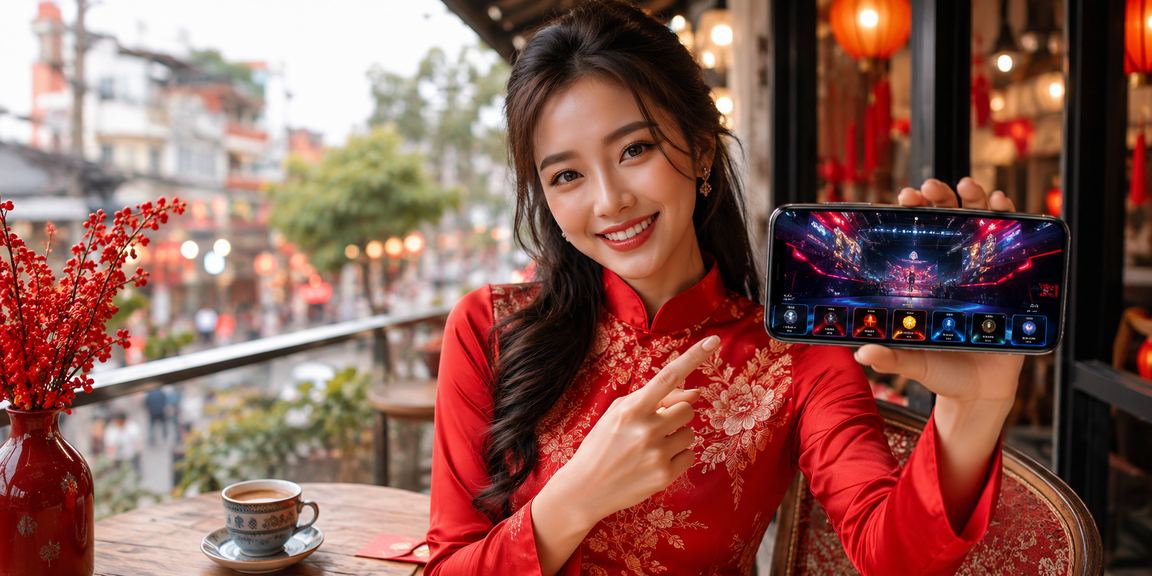 Người hâm mộ esports tại Hà Nội theo dõi trận đấu và đặt cược trong trang phục áo dài